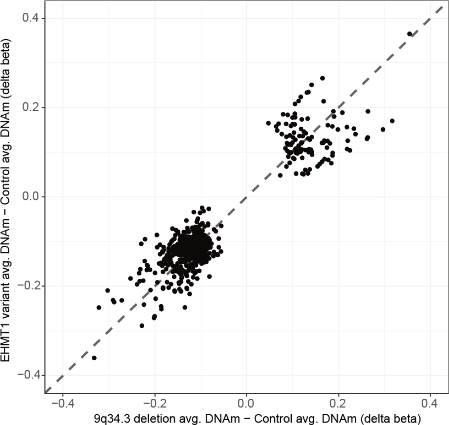 <i>EHMT1</i> pathogenic variants and 9q34.3 microdeletions share altered DNA methylation patterns in patients with Kleefstra syndrome