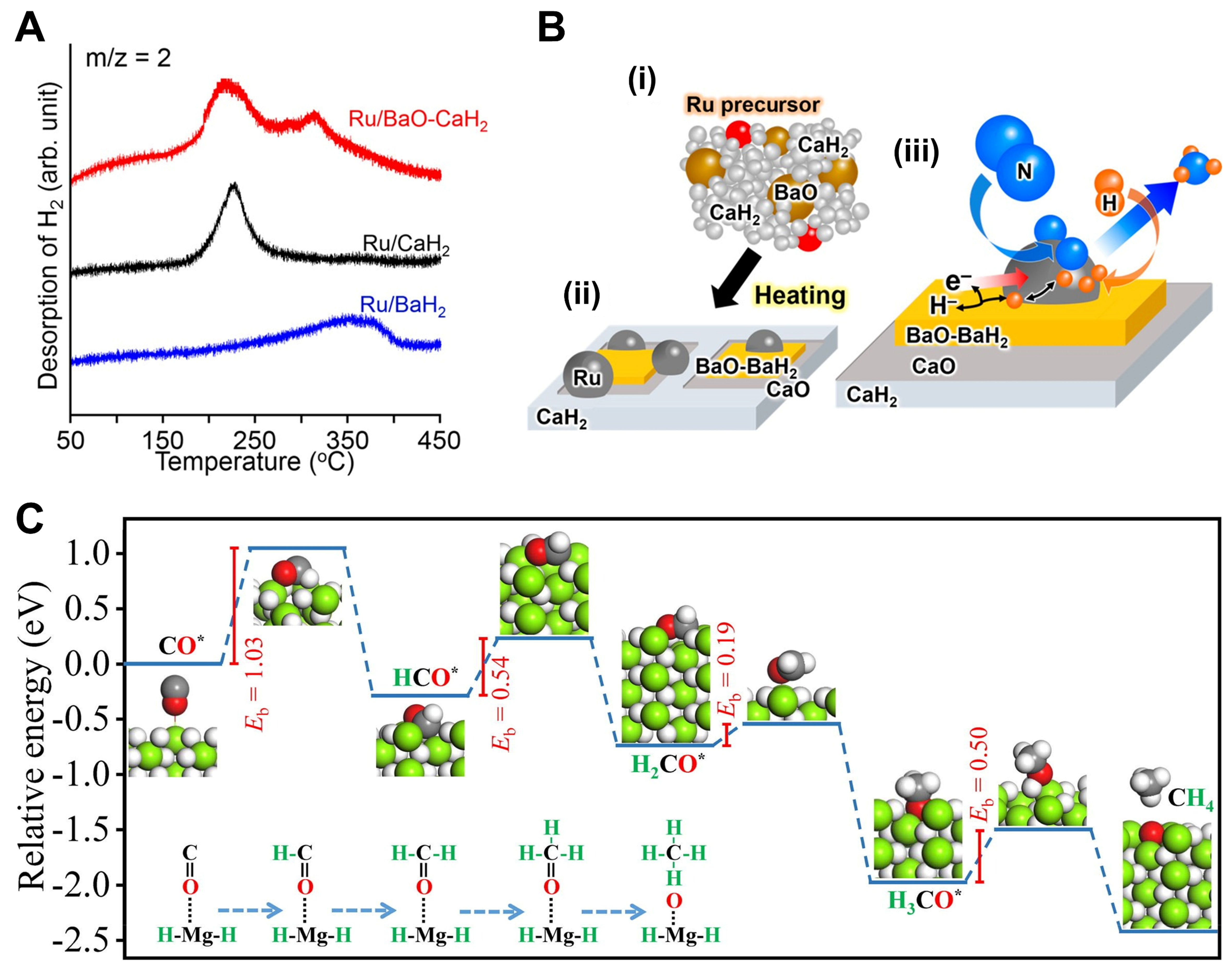 Contribution of metal-hydride species on the catalysts to catalytic performances