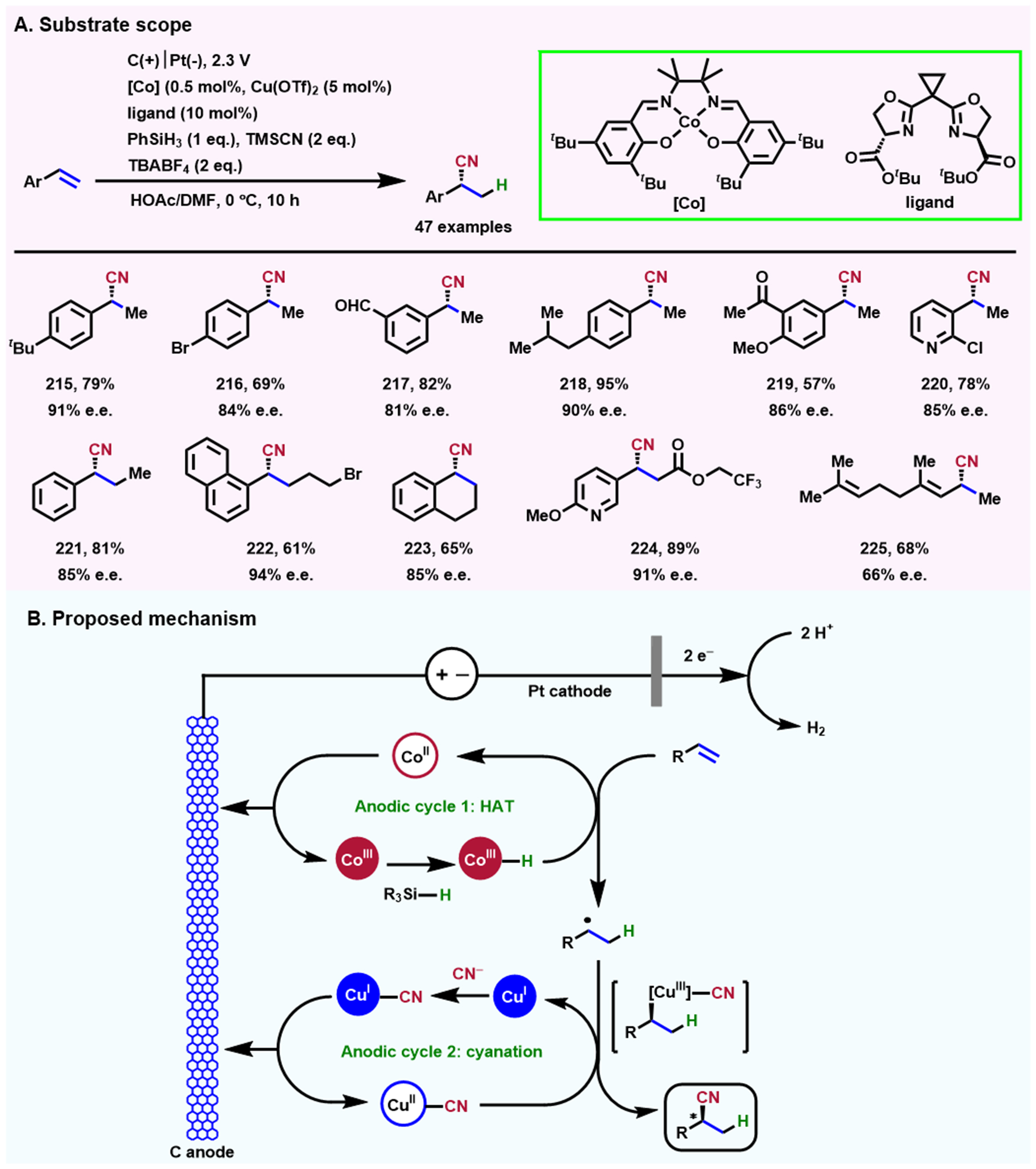 Electrochemical-induced hydrofunctionalizations of alkenes and alkynes