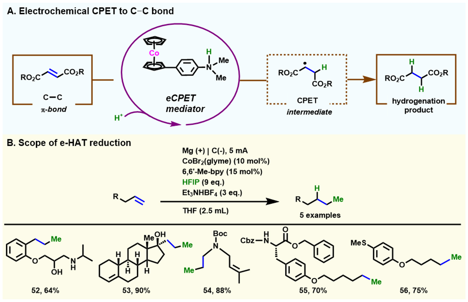 Electrochemical-induced hydrofunctionalizations of alkenes and alkynes