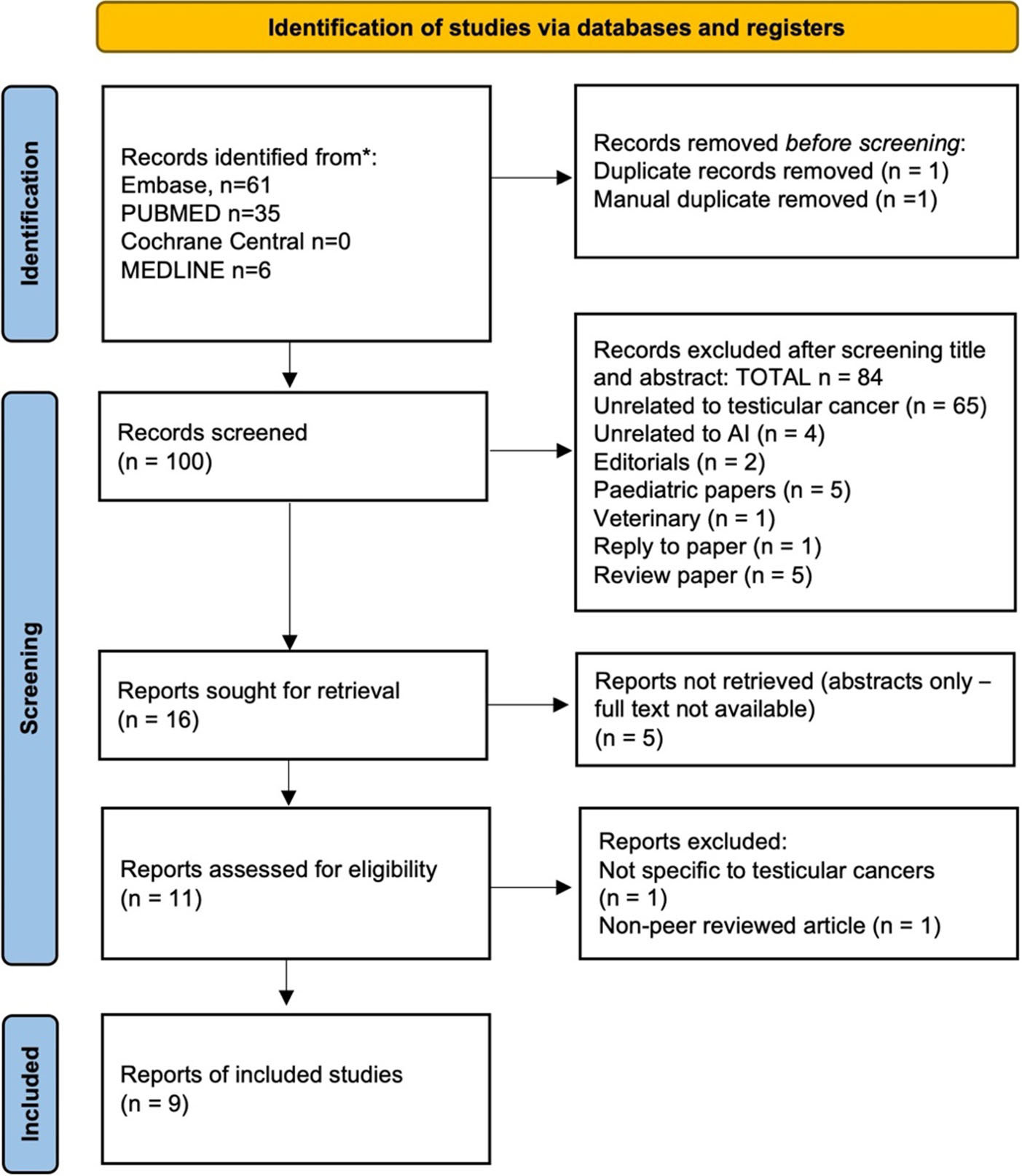 The current use of artificial intelligence in testicular cancer: a systematic review