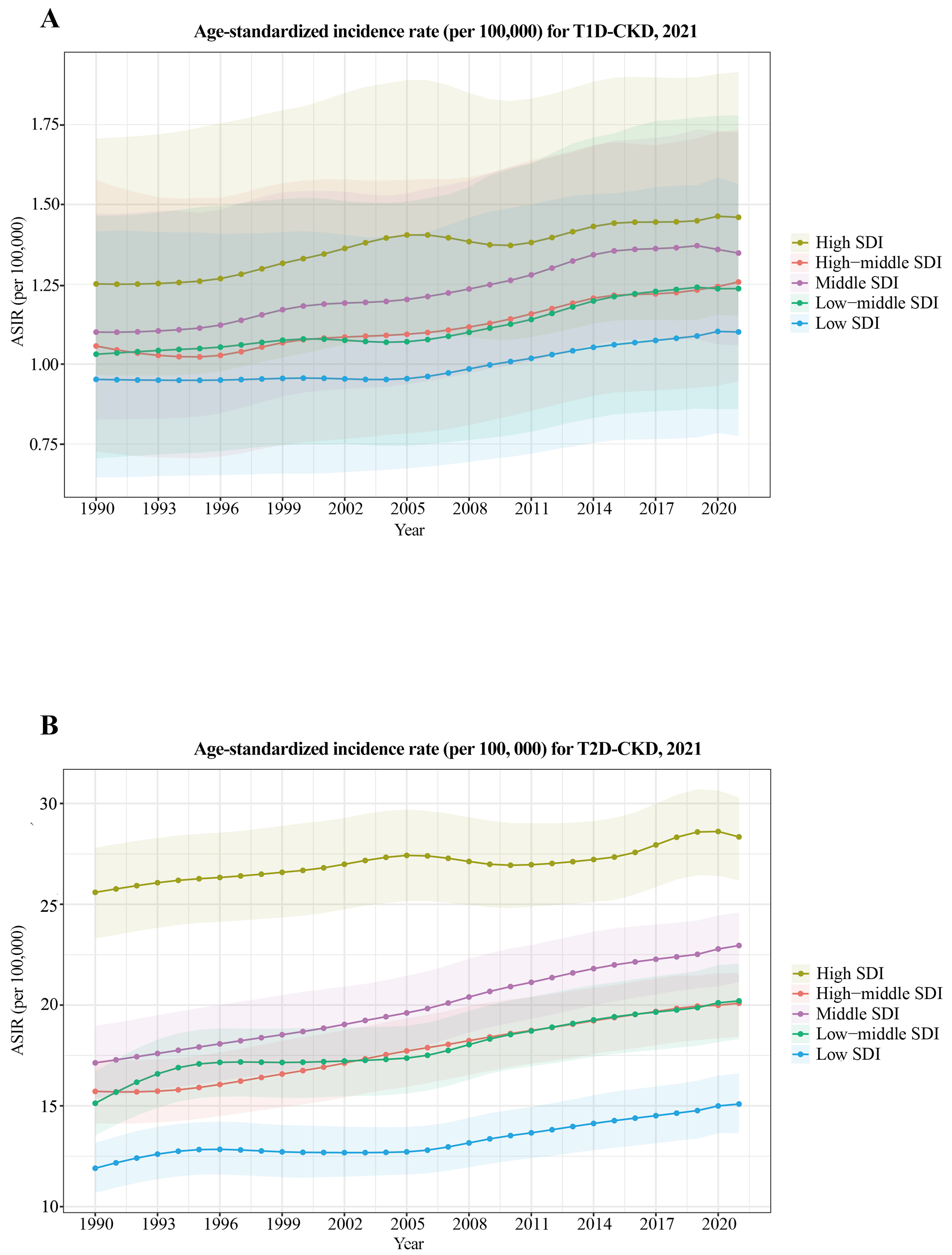The global burden of diabetes-related chronic kidney disease from 1990 to 2021, with projections to 2036