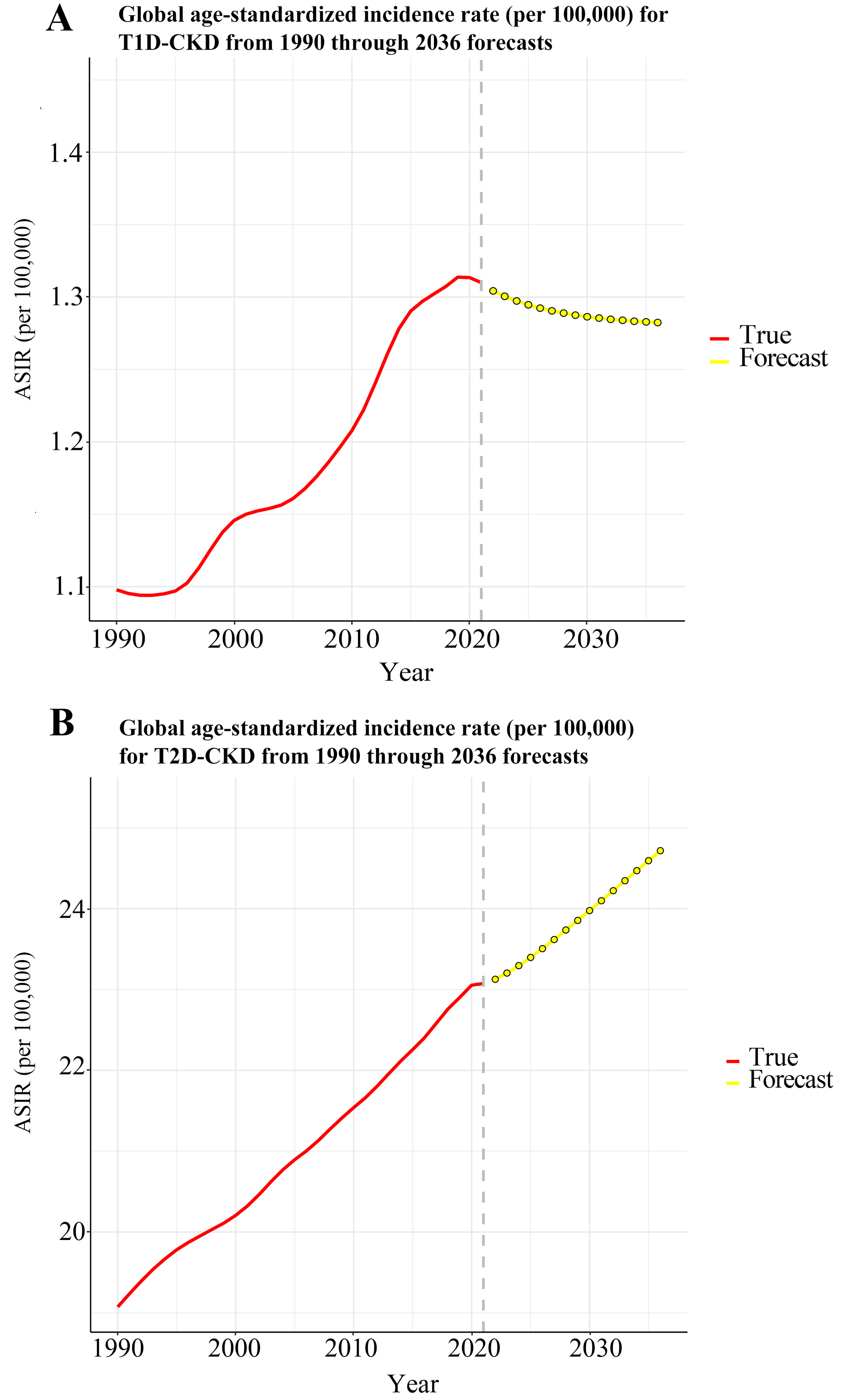 The global burden of diabetes-related chronic kidney disease from 1990 to 2021, with projections to 2036