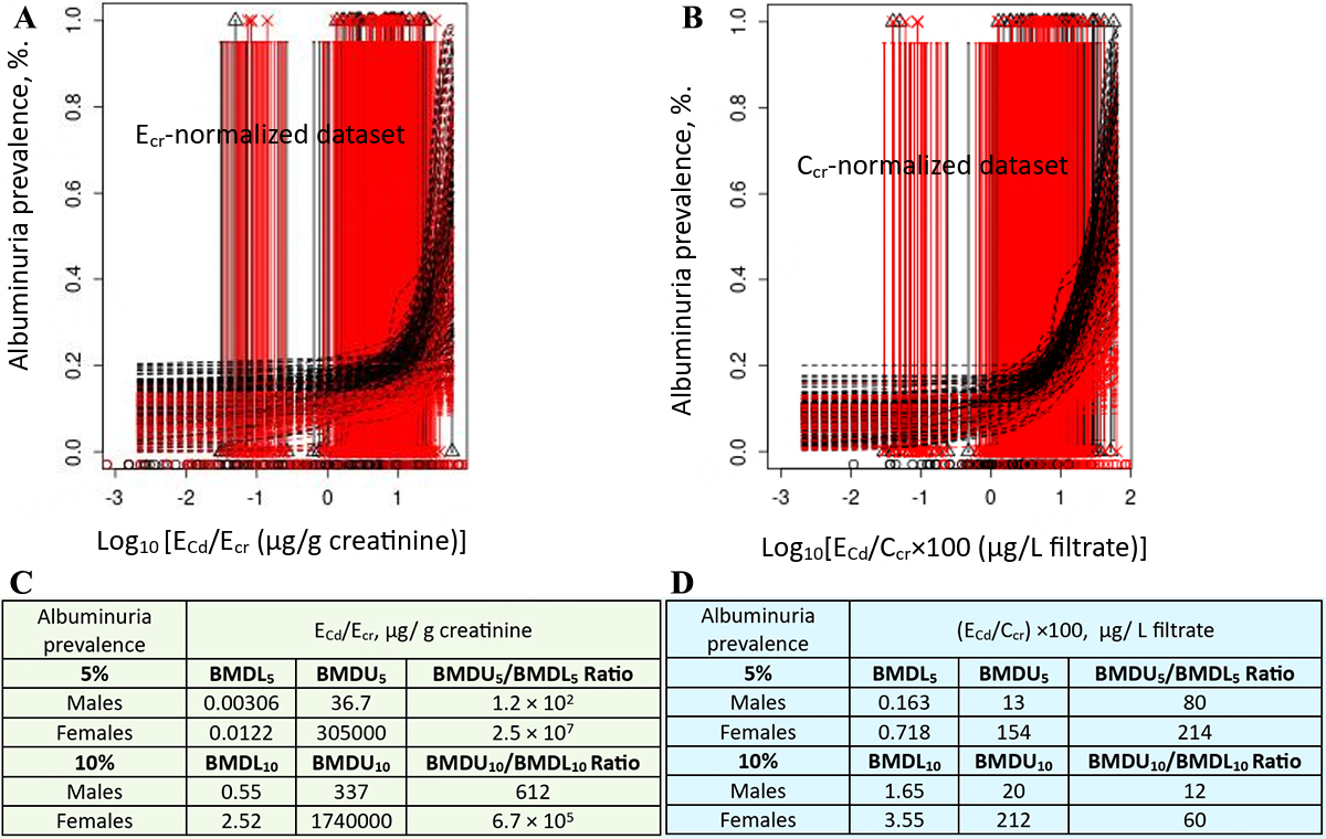 Benchmark dose modeling to define permissible exposure levels for environmental cadmium