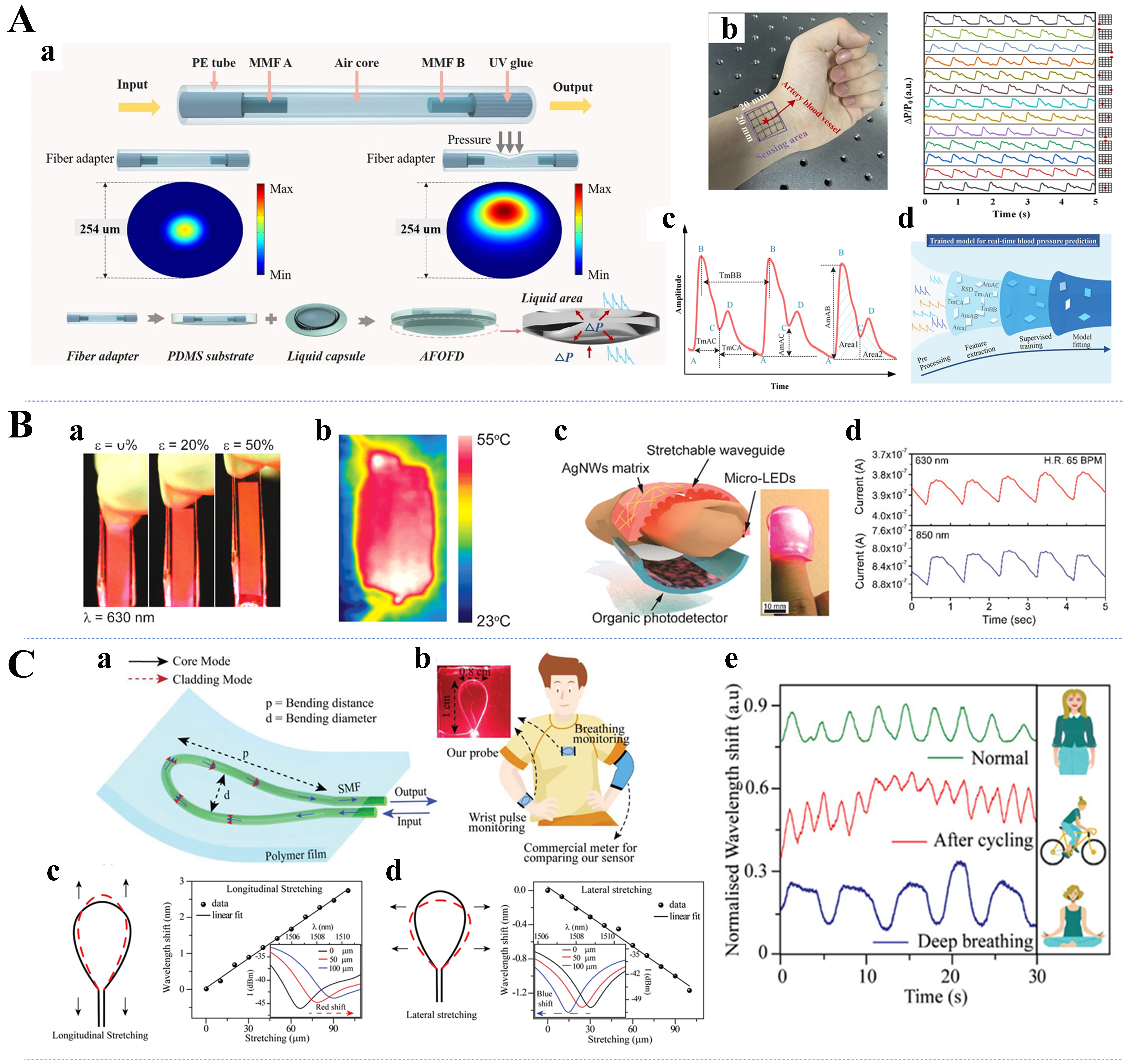 Flexible optical waveguides for health: a review of the current status and technological perspectives