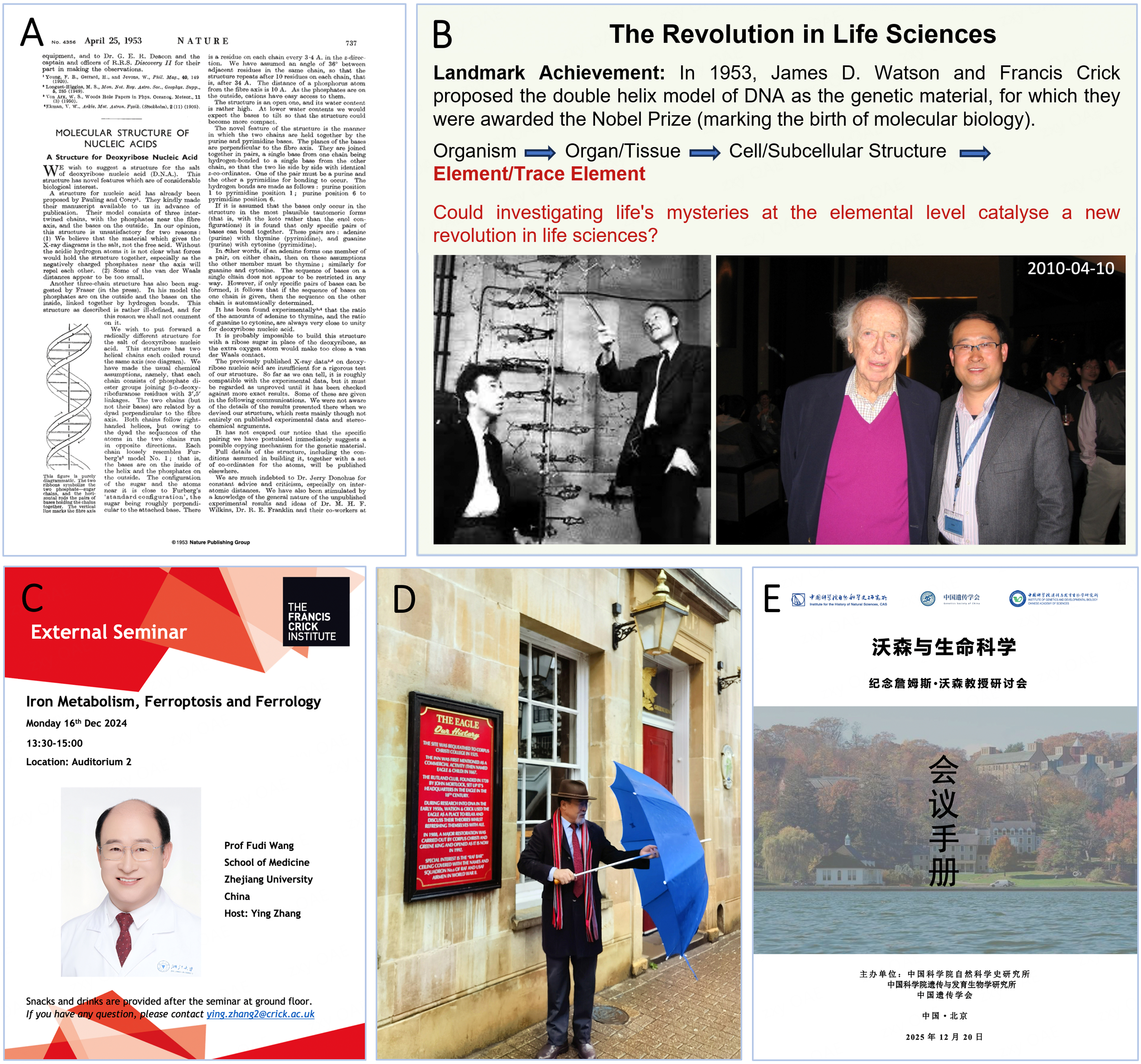 The elemental code of life: James Watson’s legacy - beyond the double helix, into the future of science