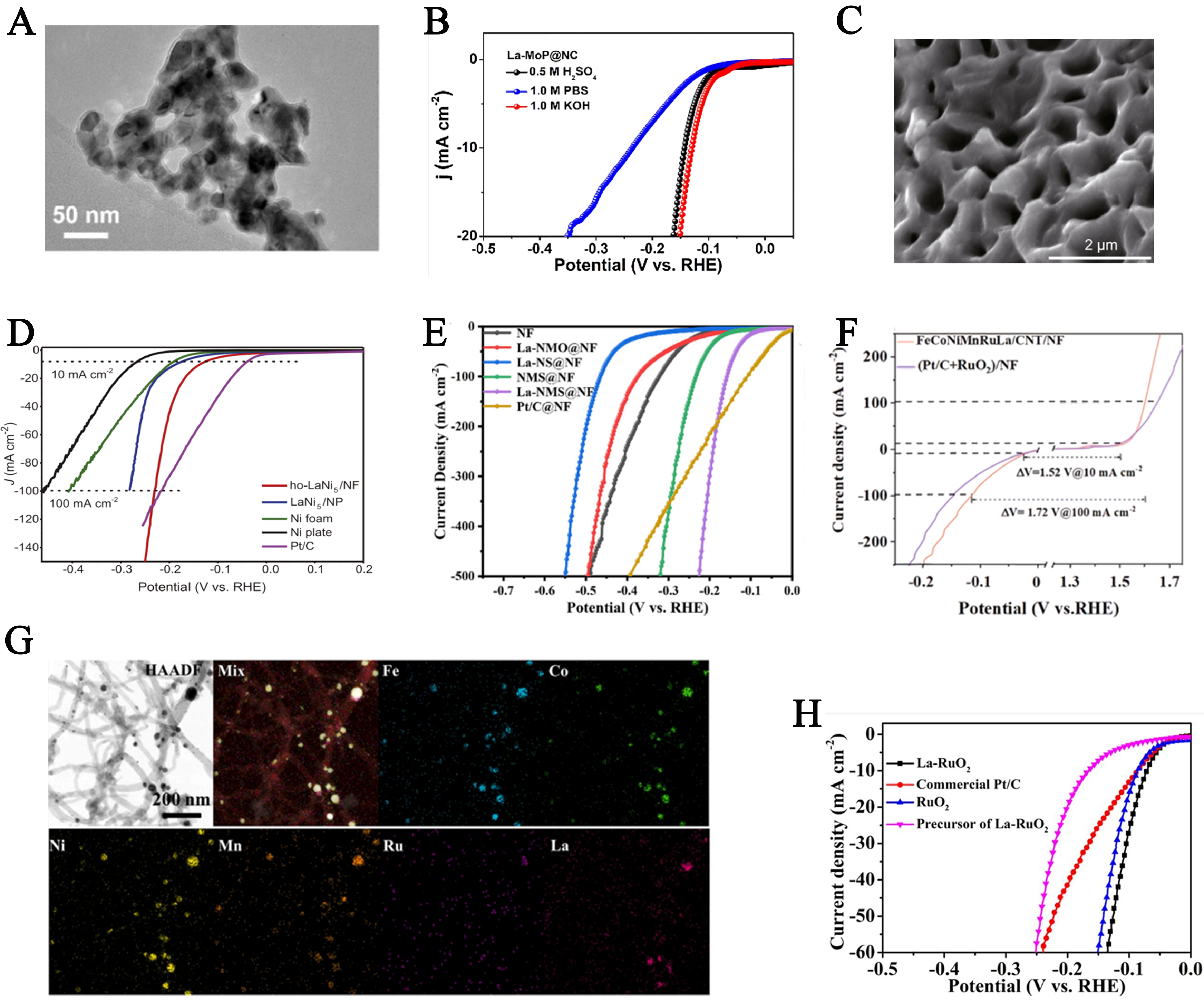 Multi-functional engineering of rare earth-based catalysts for high-efficiency water splitting