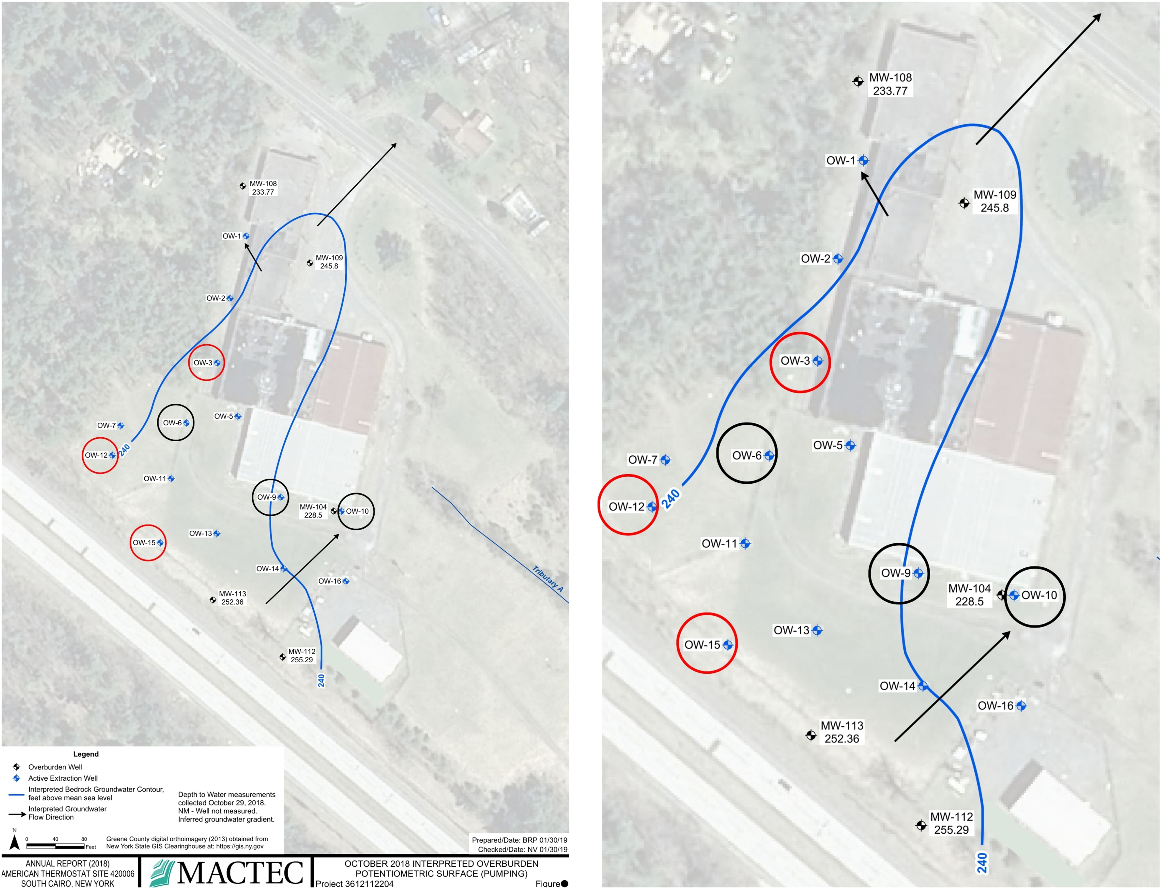 Impact of rainfall, snowpack and storms on contaminant levels in groundwater beneath two U.S. Superfund sites in New York